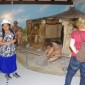 Steinzeitliche Szene im Freilandmuseum 