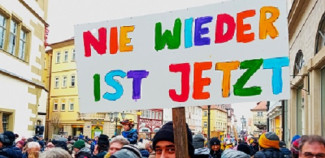"Demonstration für Demokratie - gegen Hass und Spaltung" in Kitzingen am 4.2.2024