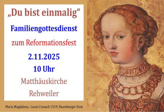 Wir freuen uns auf einen belebten Familiengottesdienst
