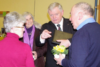 Oberkirchenrat Helmut Völkel bei der Bibelwoche in Prichsenstadt im März 2018