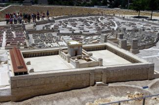 Model des Jerusalemer Tempels im Jahr 66 n. Chr.