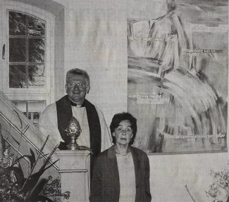 Pfr. Ralph-Peter Zettler und Liselotte von Crailsheim, Kirchweih 2001