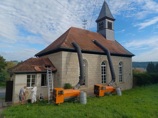 Heißluftbehandlung Kirche Haag
