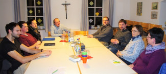 Kirchenvorstand Eberbrunn mit Vertrauensleuten der Pfarrei Rehweiler am 30.1.2019