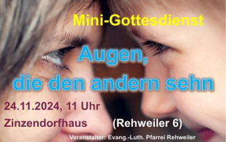 Mini-Gottesdienst im Zinzendorfhaus am 24.11.2024