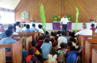 Gottesdienst am Palmsonntag in Logaweng
