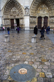 Punkt Null vor der Kathedrale Notre-Dame