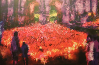 Menschen - Lichtermeer, Walter Baumeister, Zum Gedenken an die Amokfahrt am 1.12.2020 in Trier