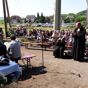 Gottesdienst bei Burggrub an Himmelfahrt 2018