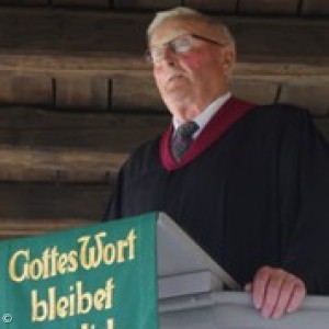 Prädikant Siegfried Sauerbrey in Dürrnbuch am 10.7.2017